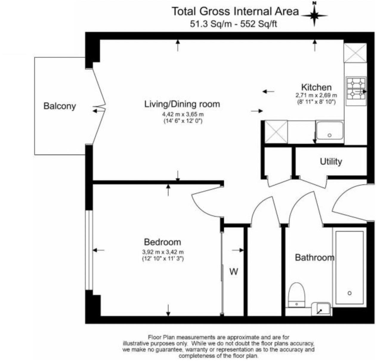 48, BT Keybridge House, 7A Exchange Gardens, London SW8 1GG, UK floorplan