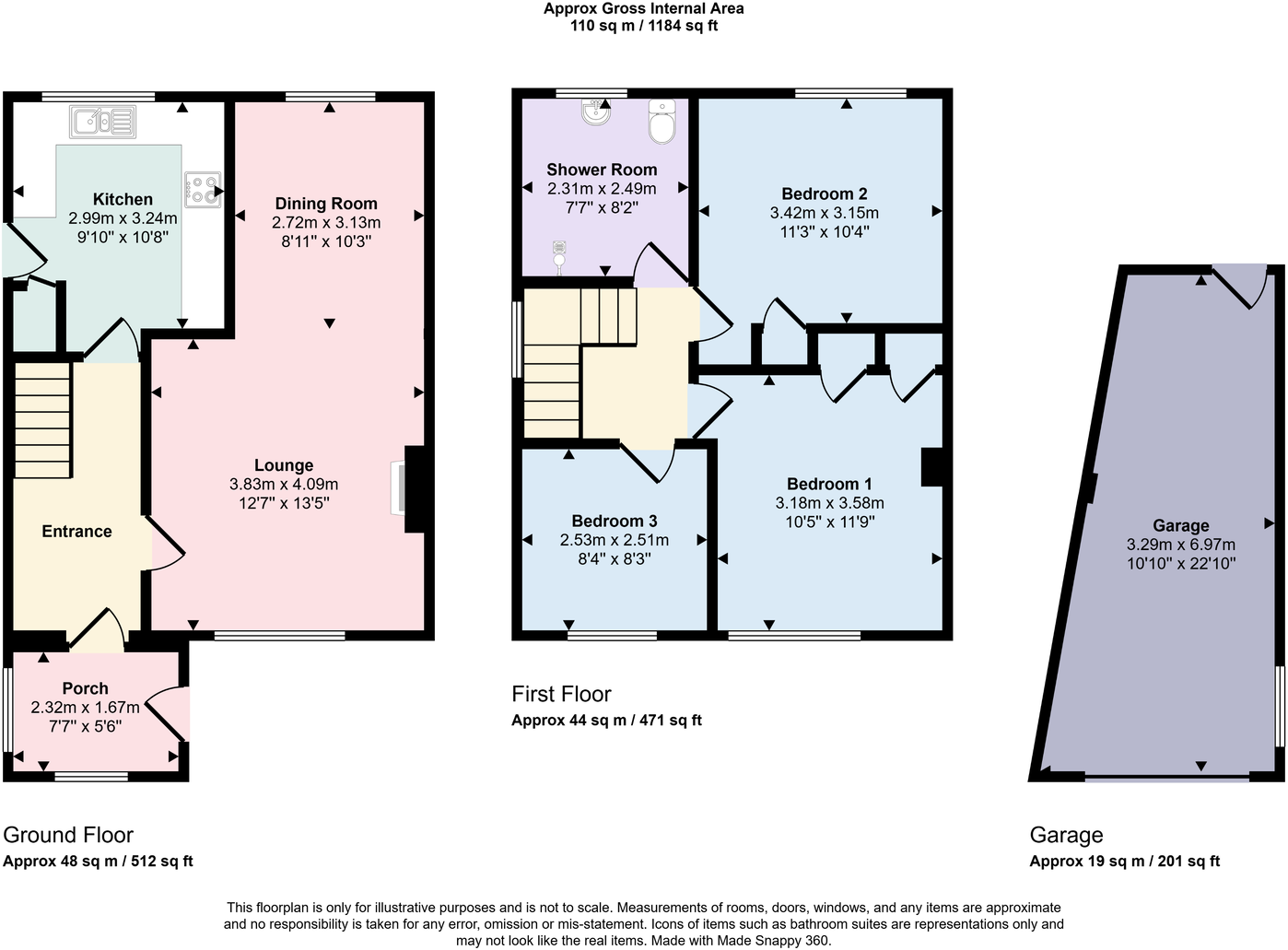 Bow Fell Road, Whitehaven, CA28 8HQ floorplan