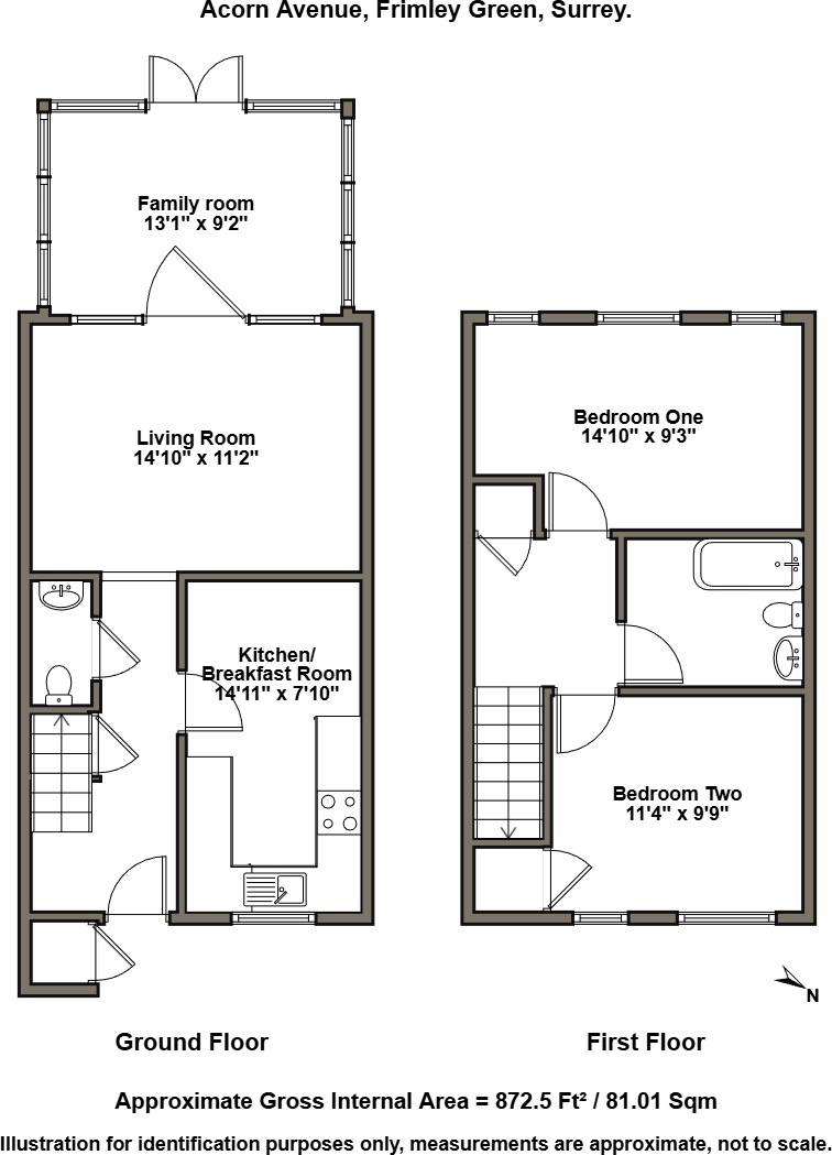 Acorn Avenue, Frimley Green, Camberley floorplan
