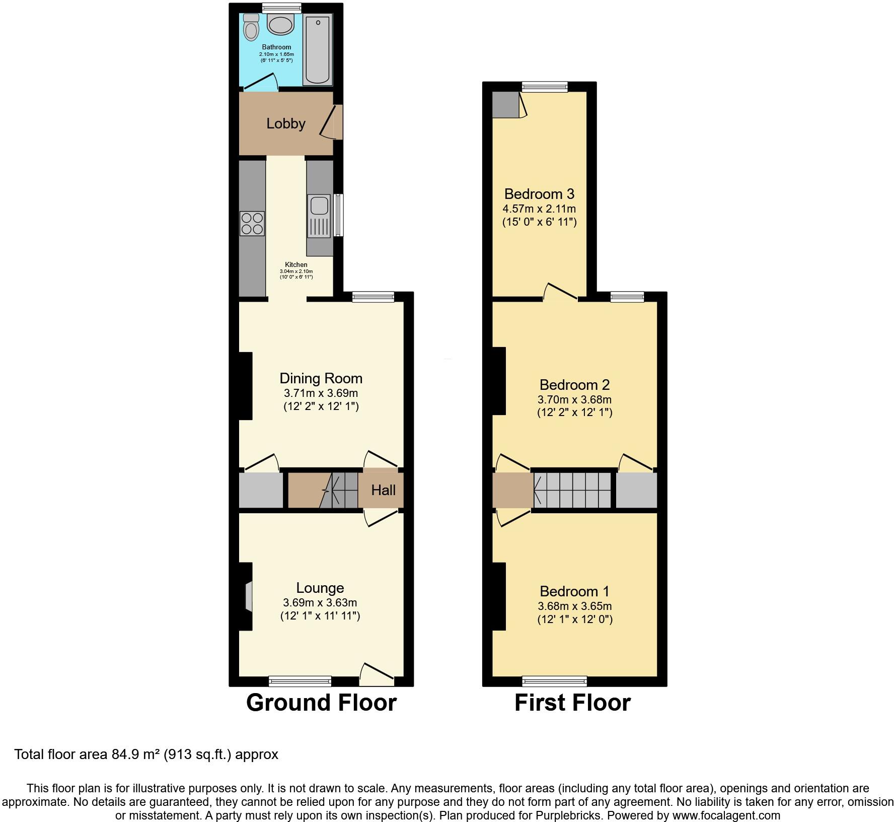 Baker Street, Worksop, S80 floorplan