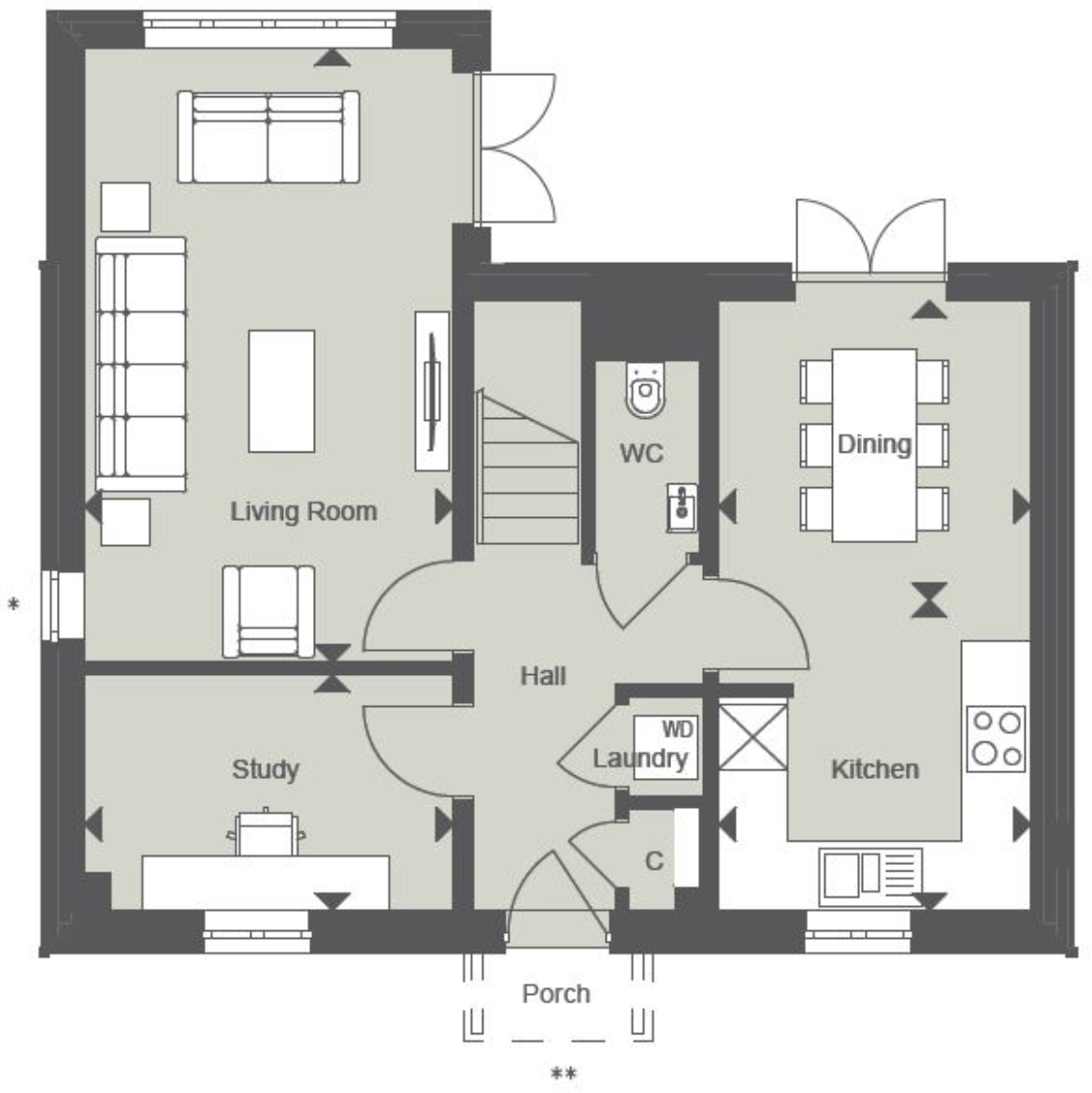The Milne, Winterbrook Meadows, Wyatt Way, Wallingford, OX10 floorplan