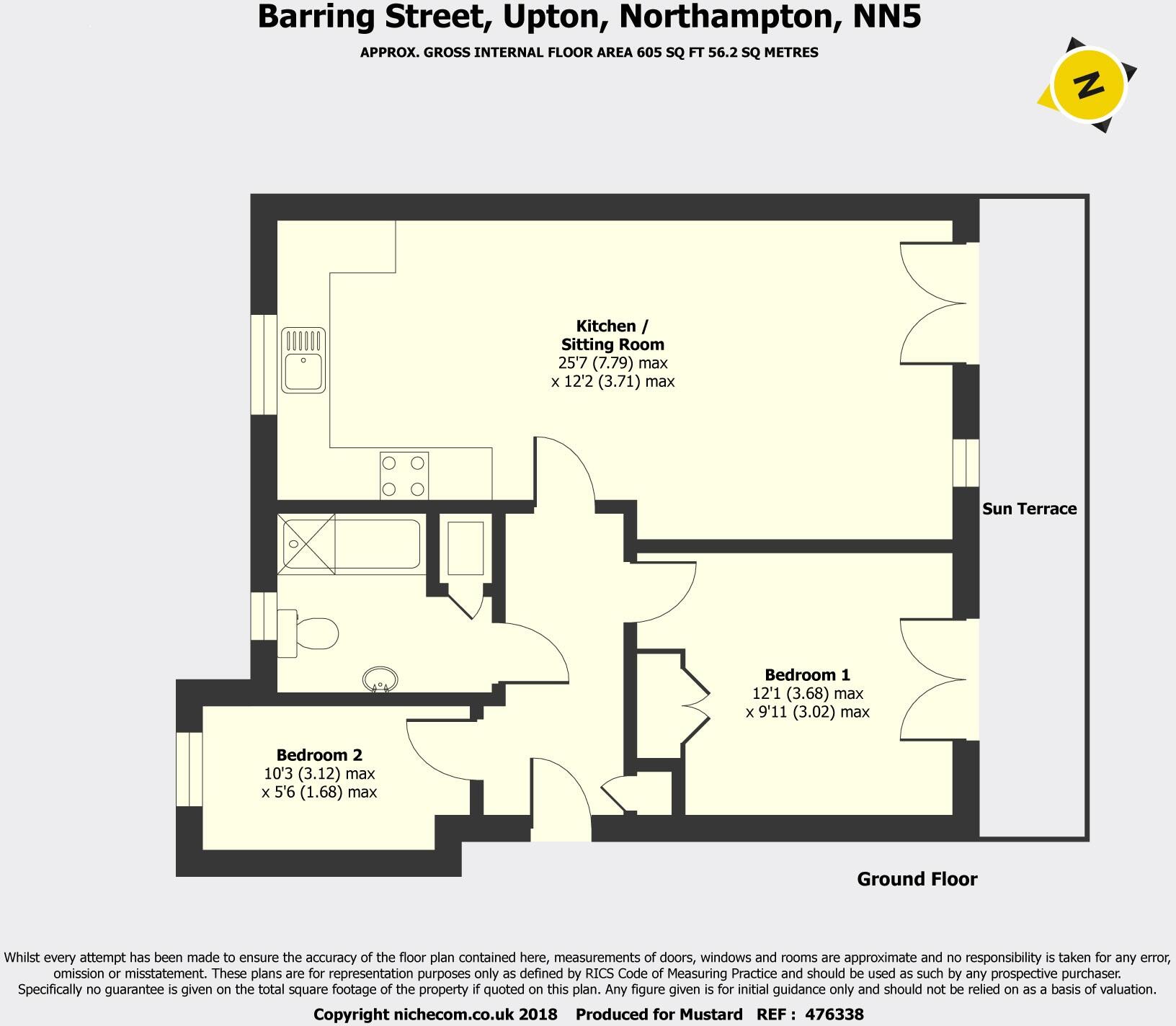 Barring Street, Upton, Northampton, Northamptonshire, NN5 floorplan
