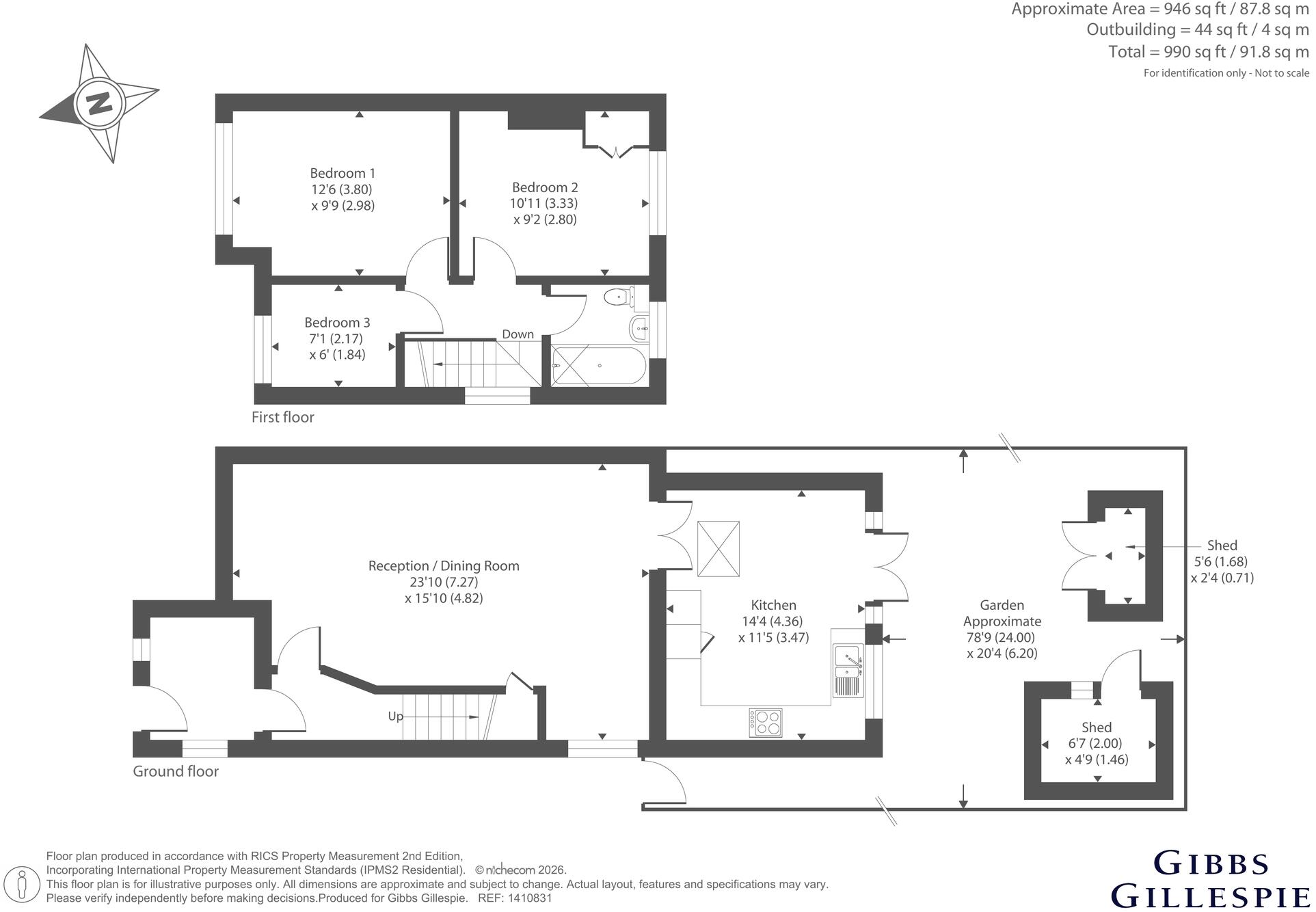 Harvey Road, Uxbridge floorplan