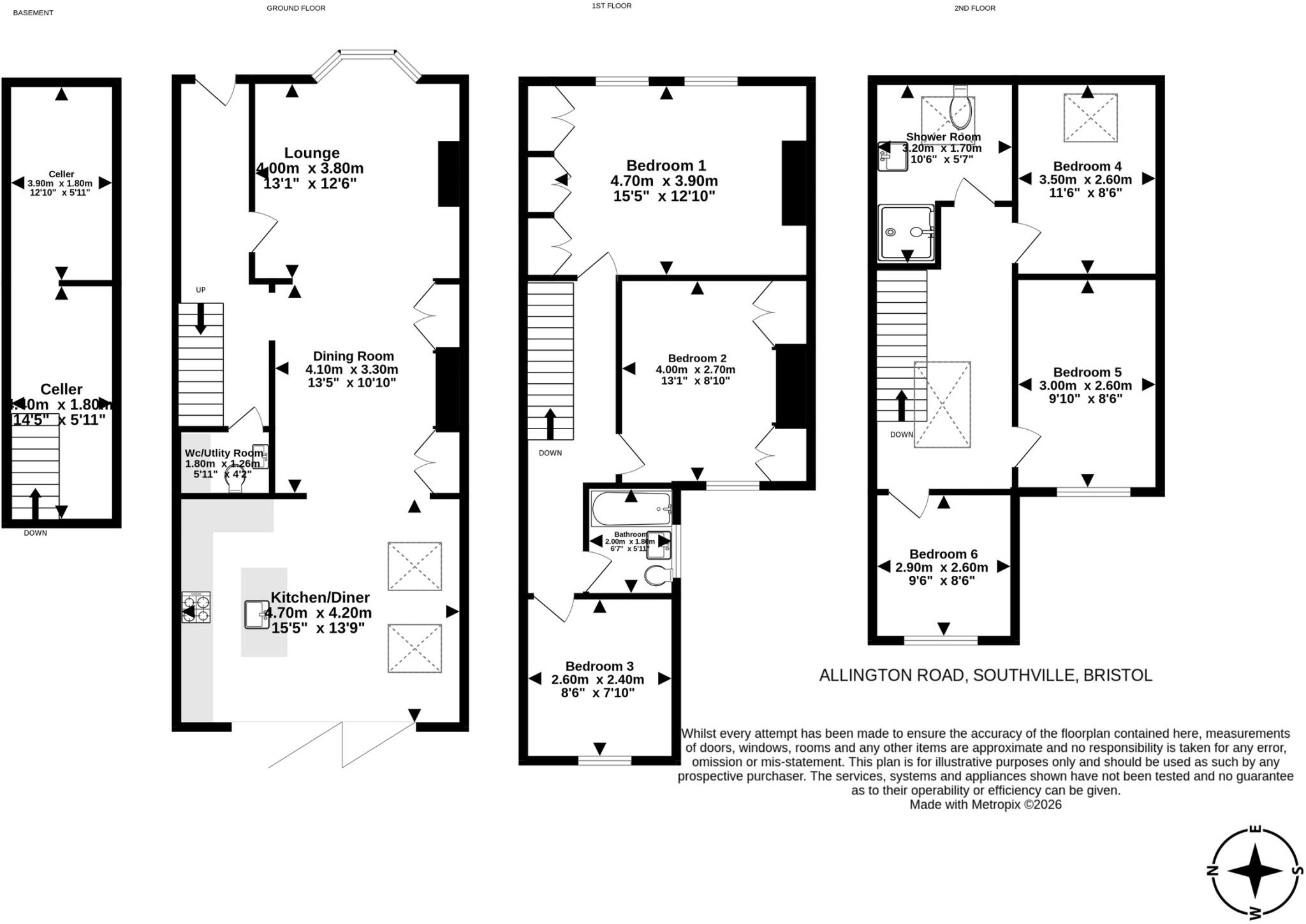 Allington Road, Southville, Bristol floorplan
