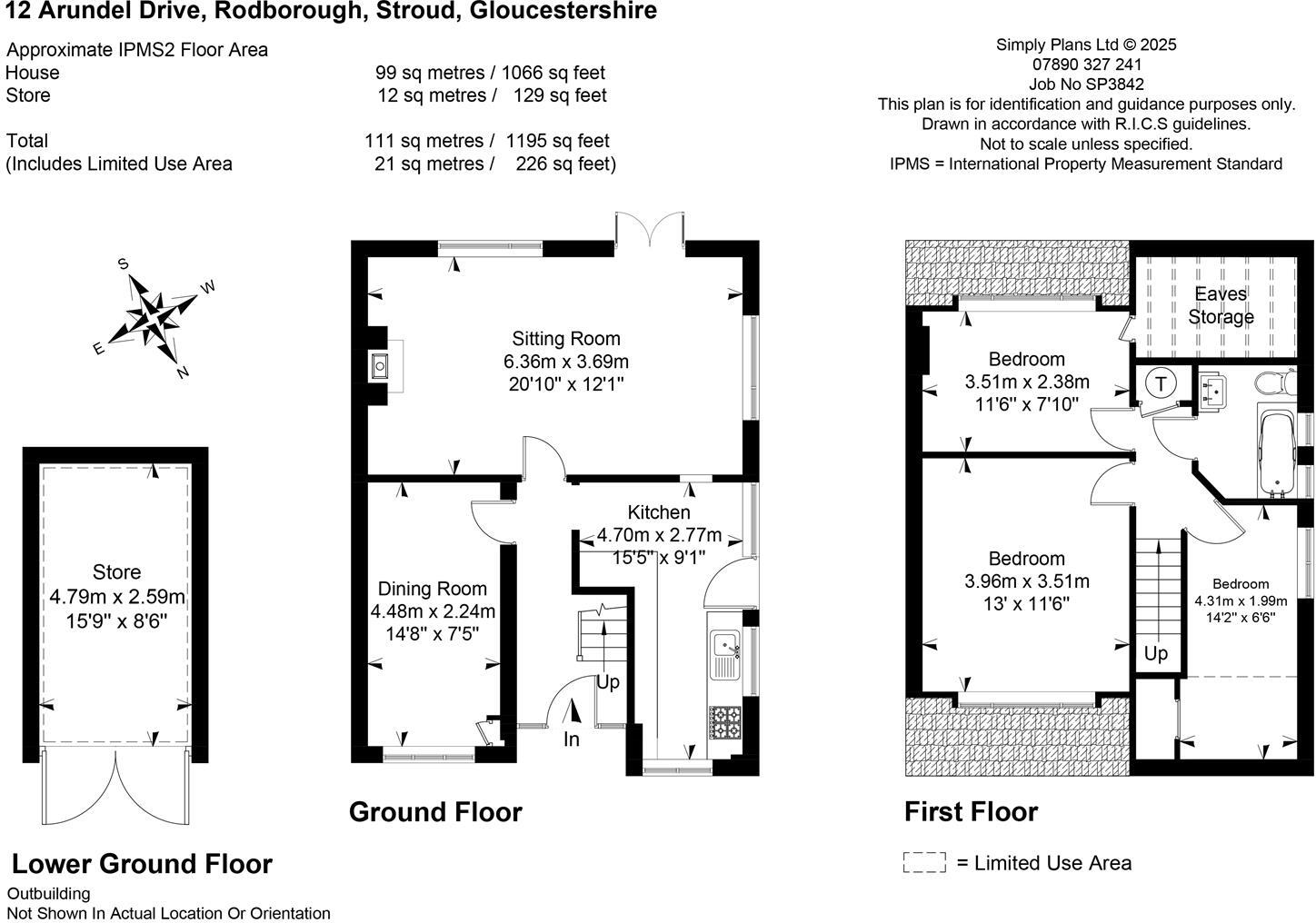 12, Arundel Drive, Rodborough, Stroud floorplan
