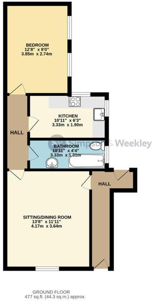 Moor Road, Rushden floorplan
