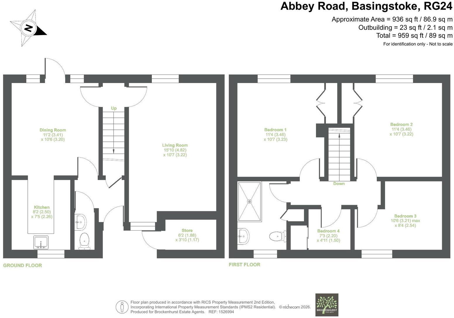 Abbey Road, Basingstoke RG24 9EP floorplan