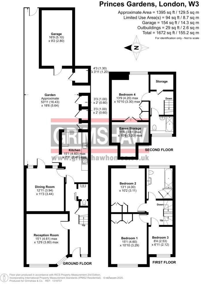 Princes Gardens, West Acton W3 floorplan
