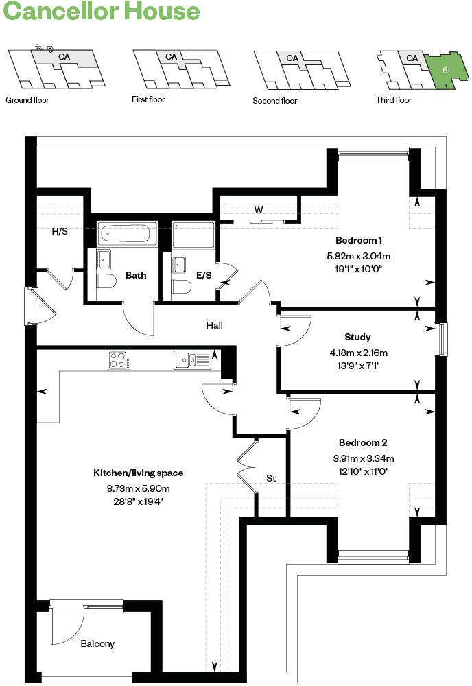 Granadiers Rd,
Winchester,
SO22 6GR floorplan