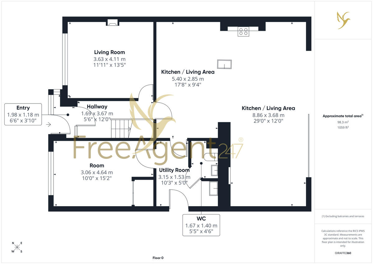 #WelcomeHome to 8 Arundel Road, Mitton, Tewkesbury, Gloucestershire GL20 8AS floorplan