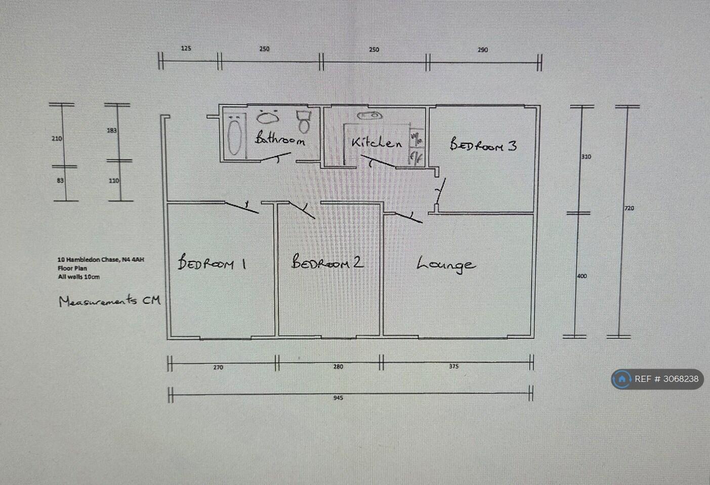 Crouch Hill, London, N4 floorplan