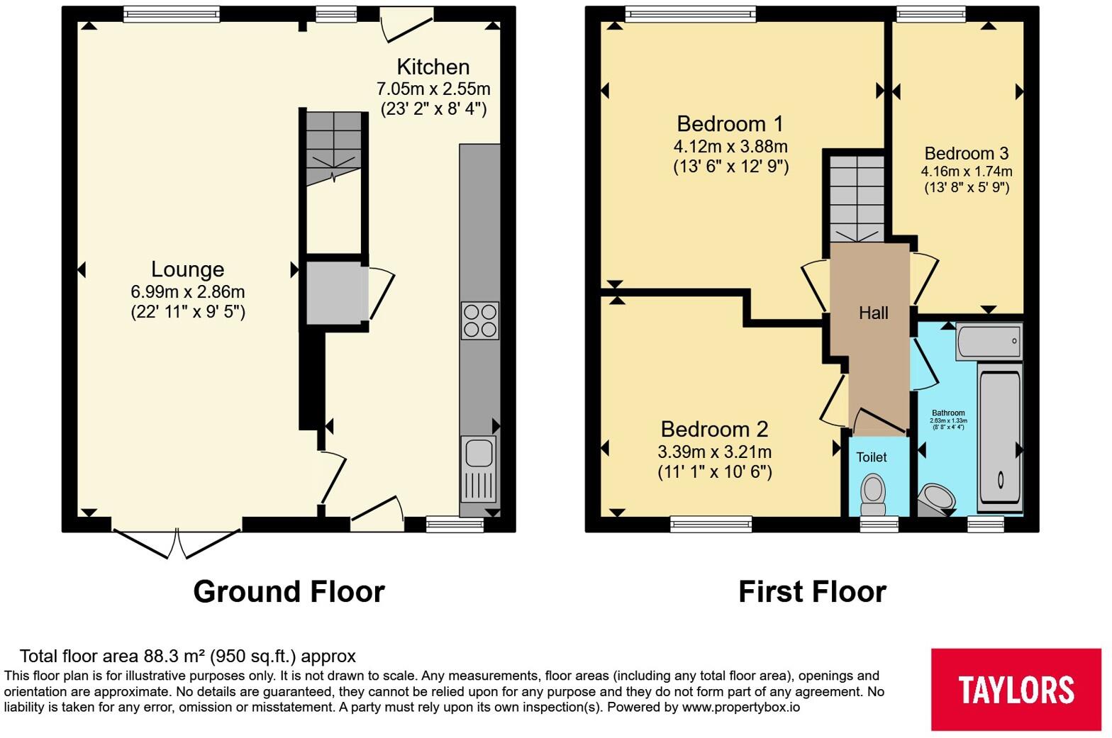 Yeo Close, Bettws, Newport, NP20 floorplan