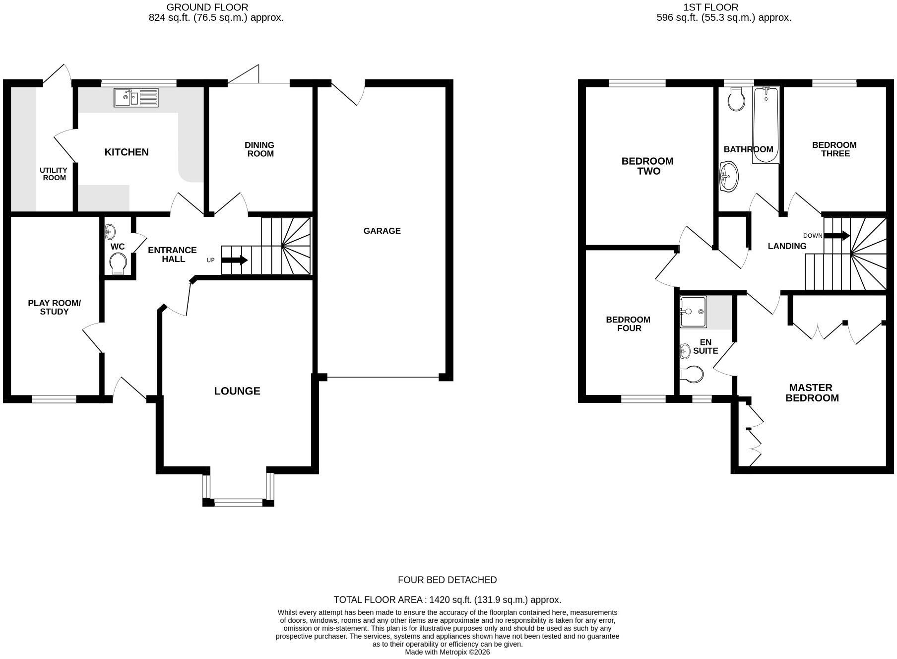 Potton Road, Hilton, Huntingdon, Cambridgeshire, PE28 9NG floorplan