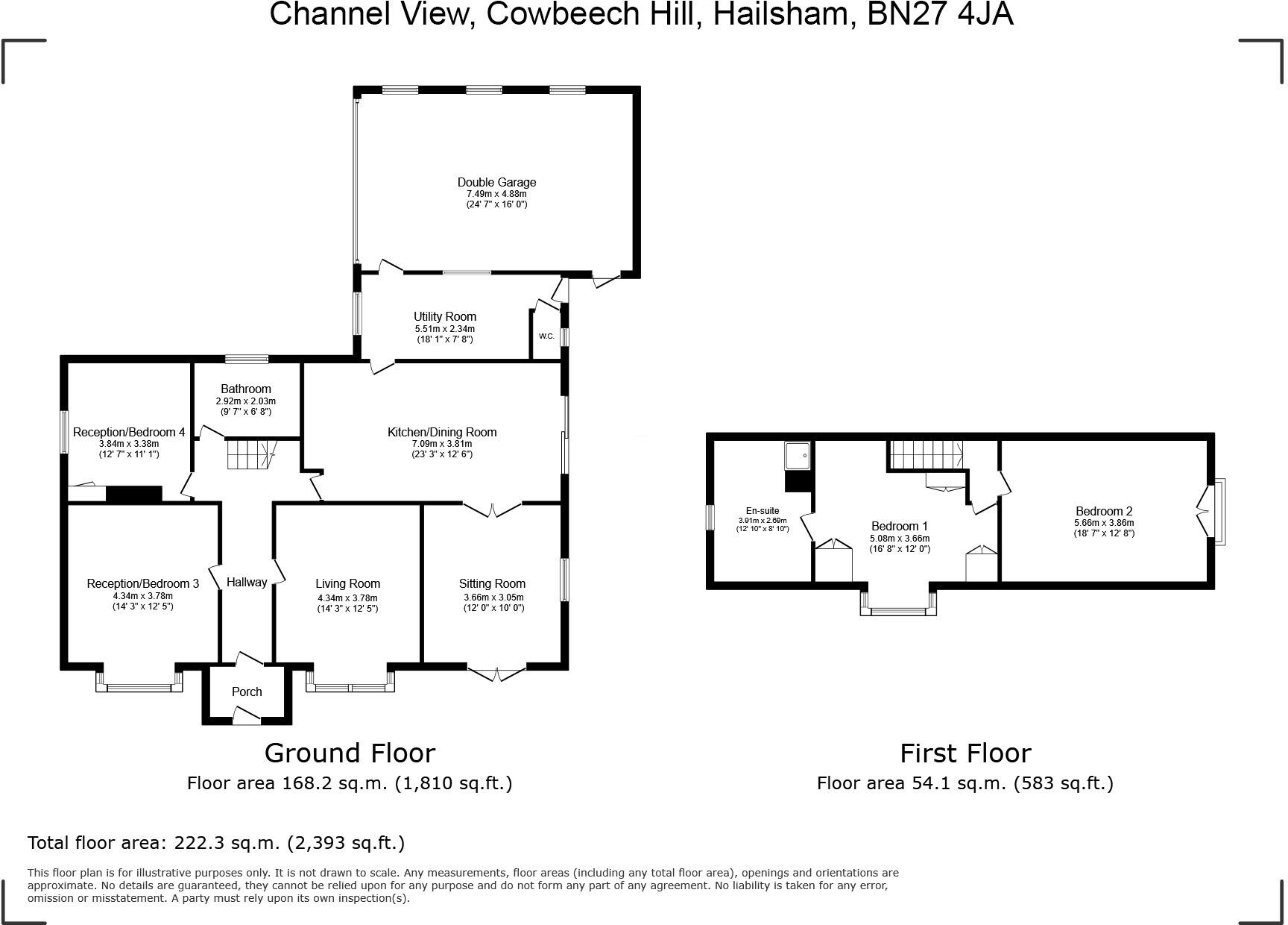 Cowbeech Hill, Cowbeech, East Sussex floorplan