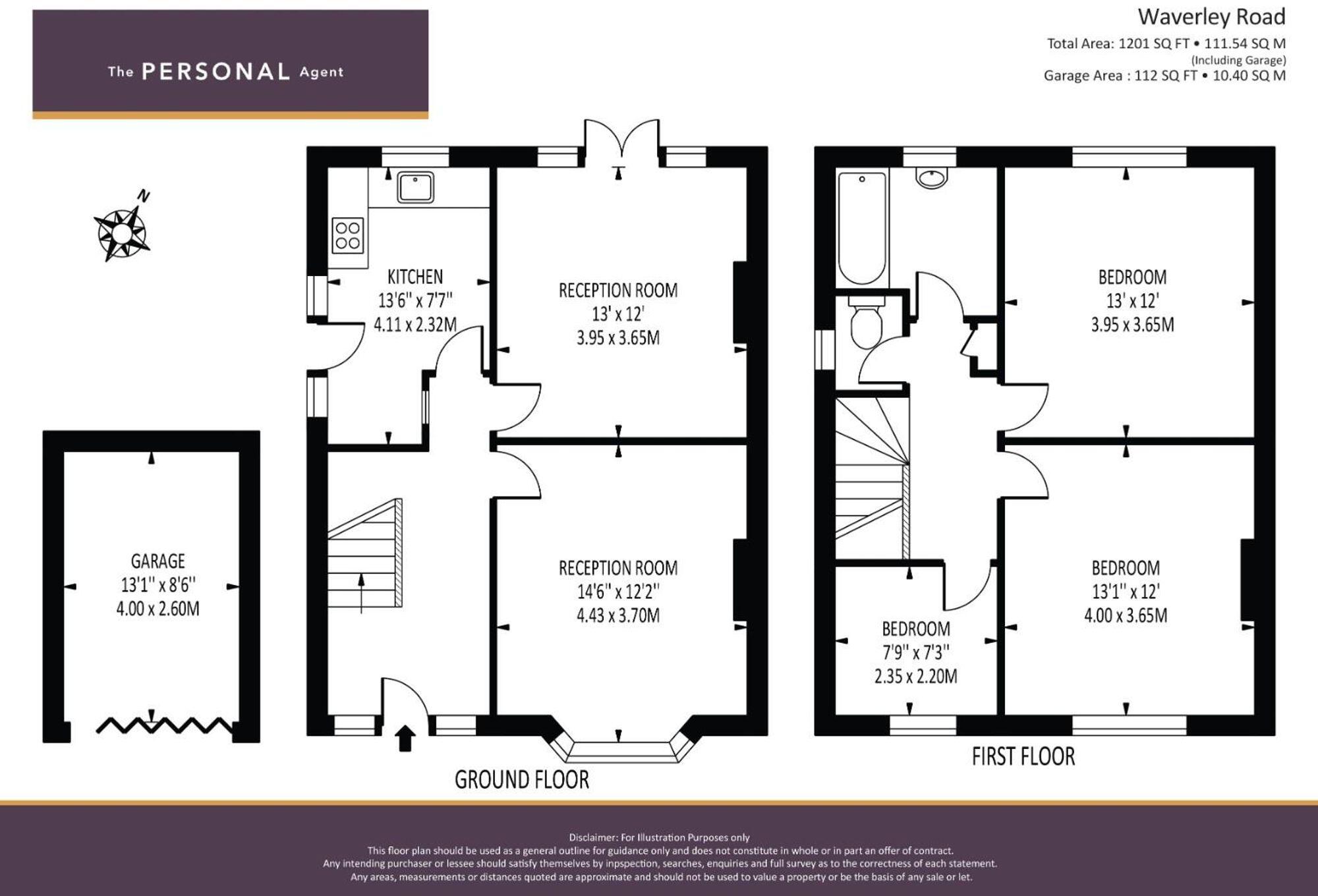 Waverley Road, Epsom, KT17 floorplan
