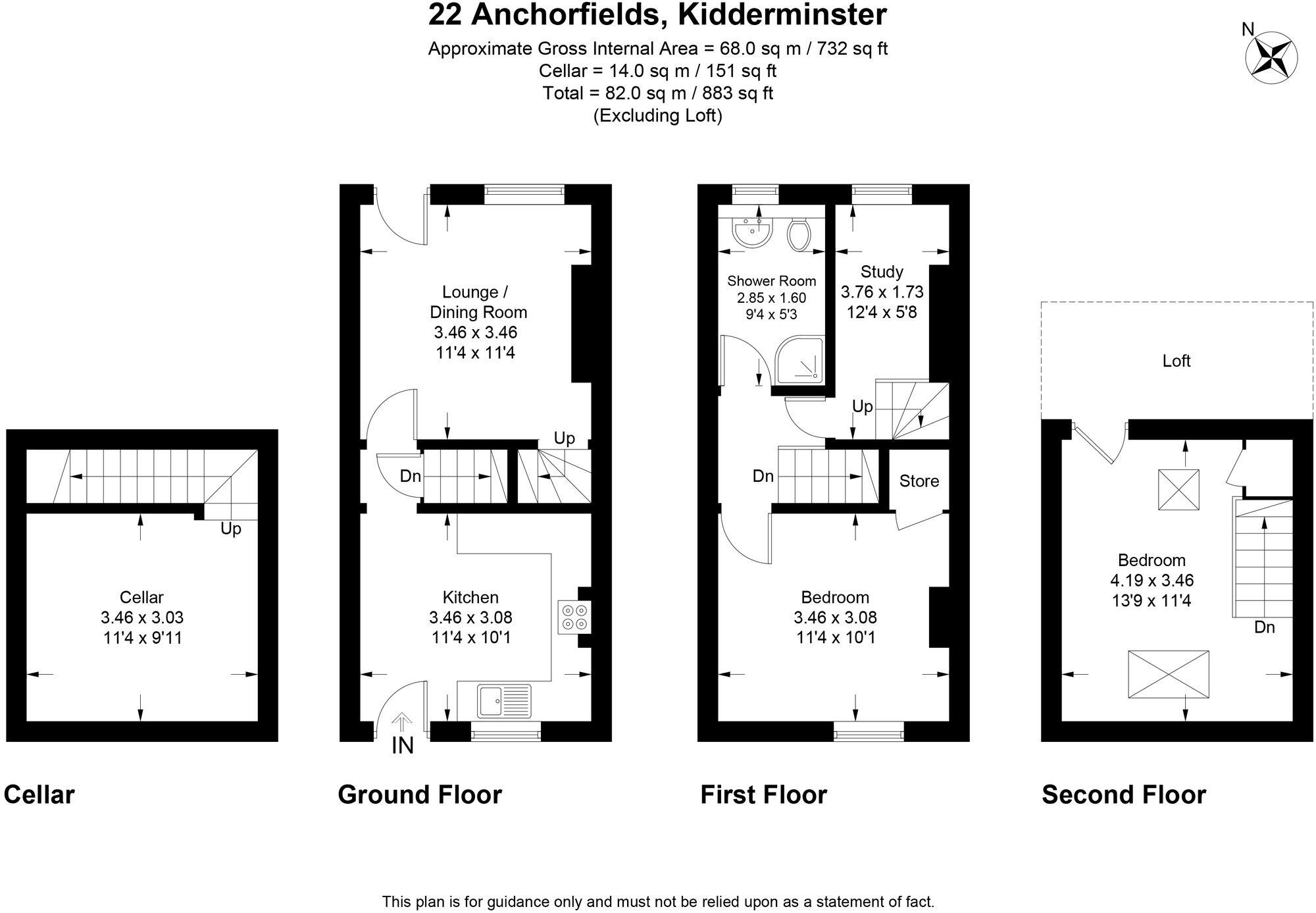 Anchorfields, Kidderminster, DY10 floorplan