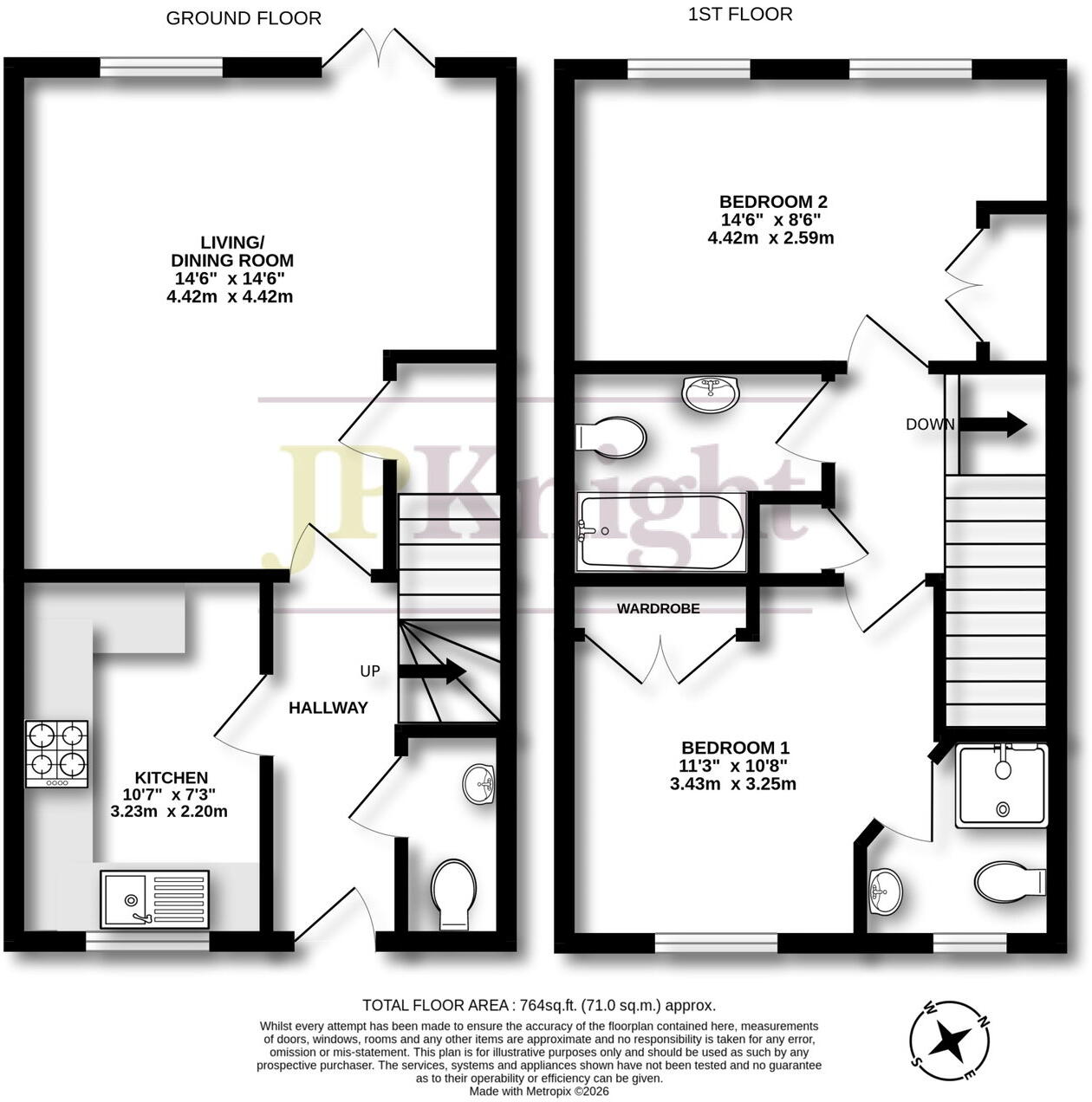 Downside, Cholsey, Wallingford, OX10 9FG floorplan