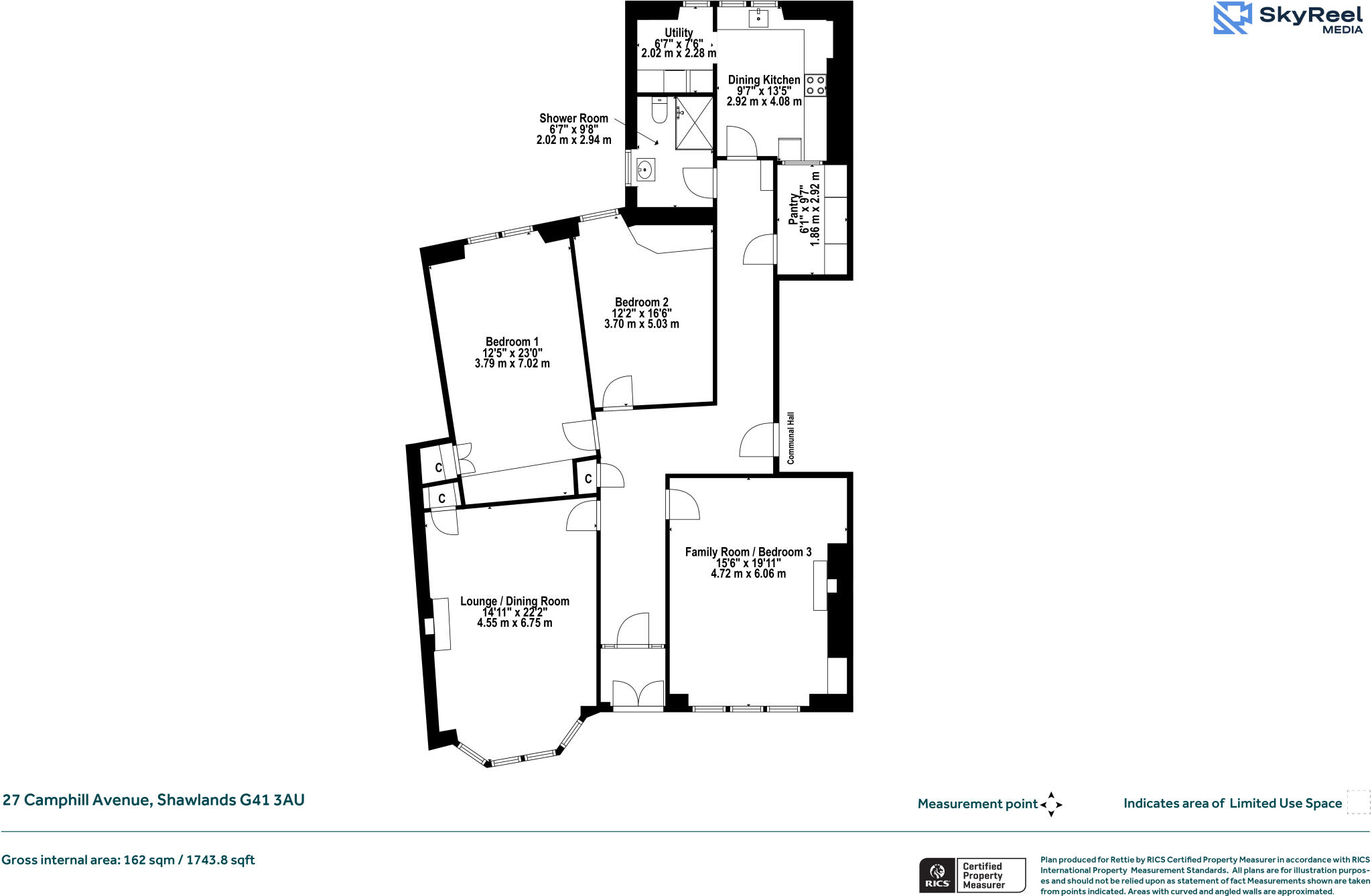 Camphill Avenue, Shawlands, Glasgow floorplan