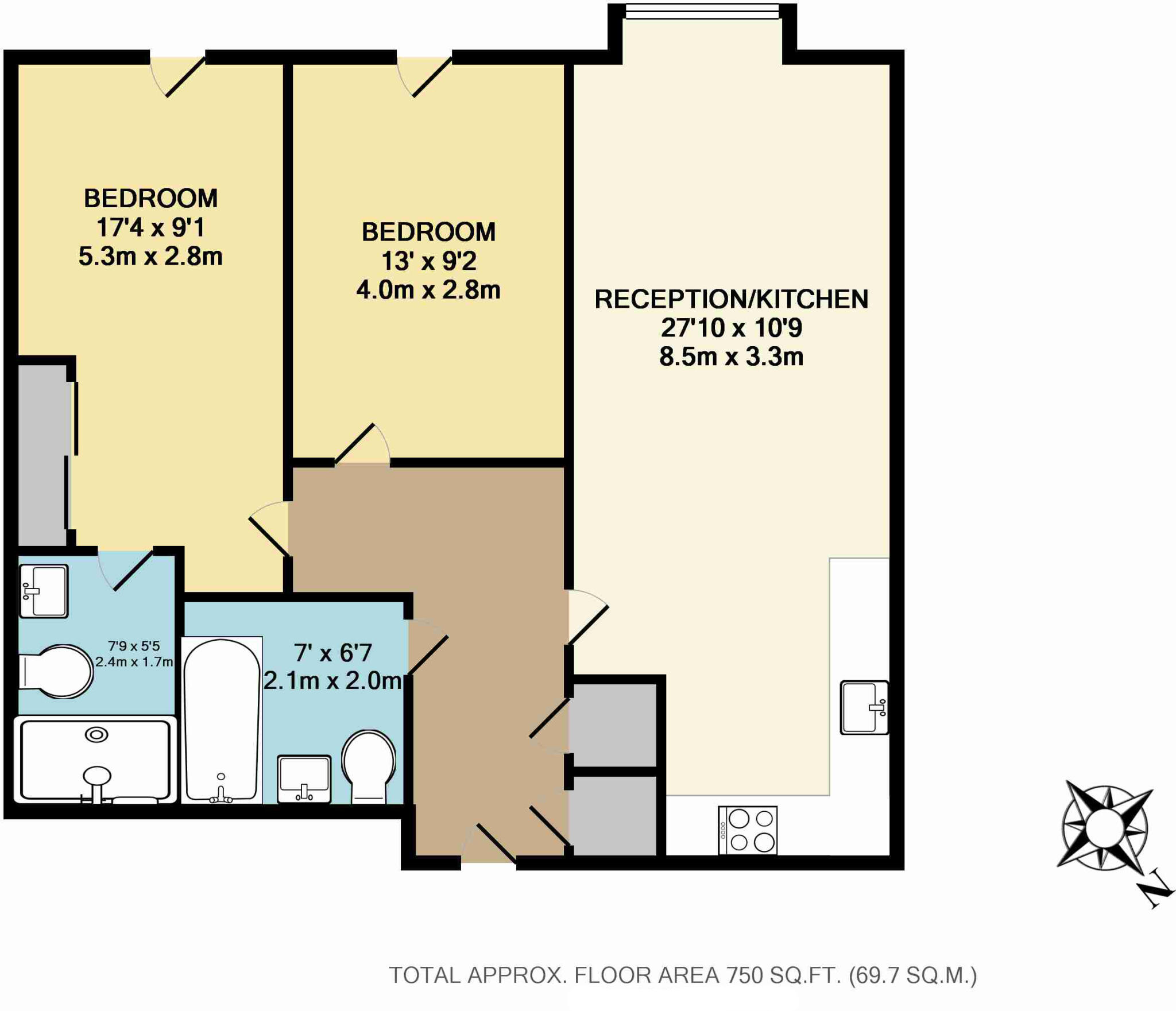 Osborne House, Loxford Gardens, Highbury Park, N5 floorplan