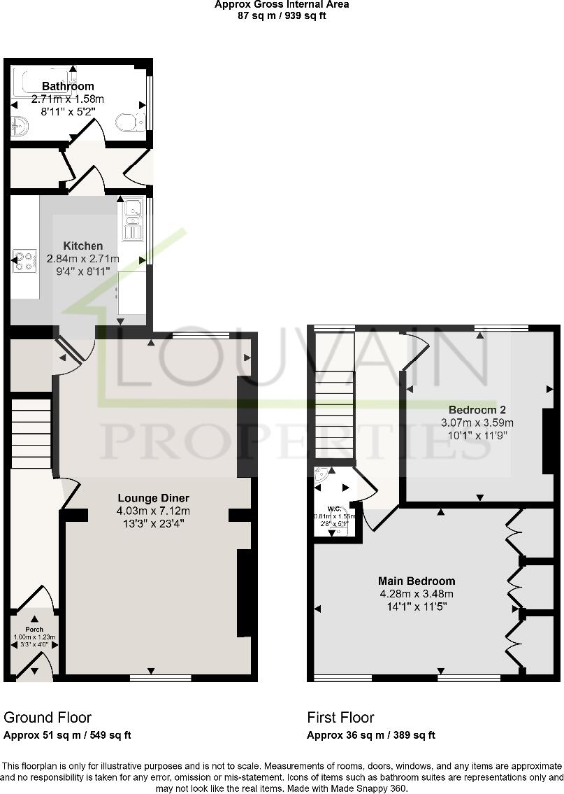 Mafeking Terrace, Georgetown, Tredegar floorplan
