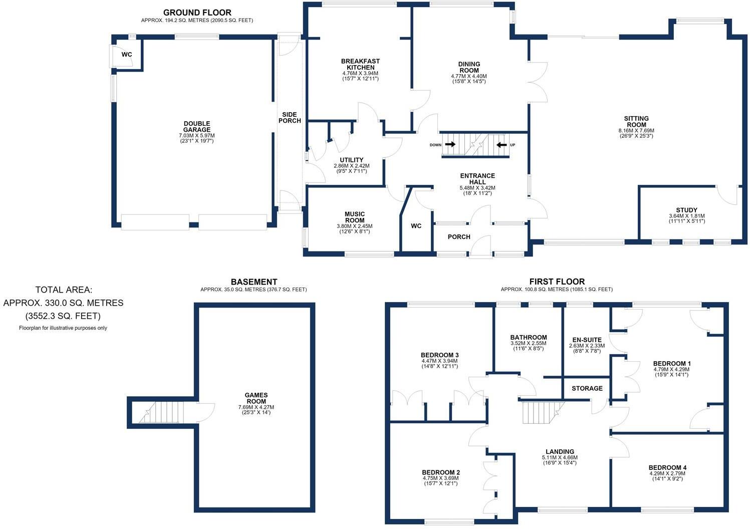 Dorset Road, Altrincham floorplan