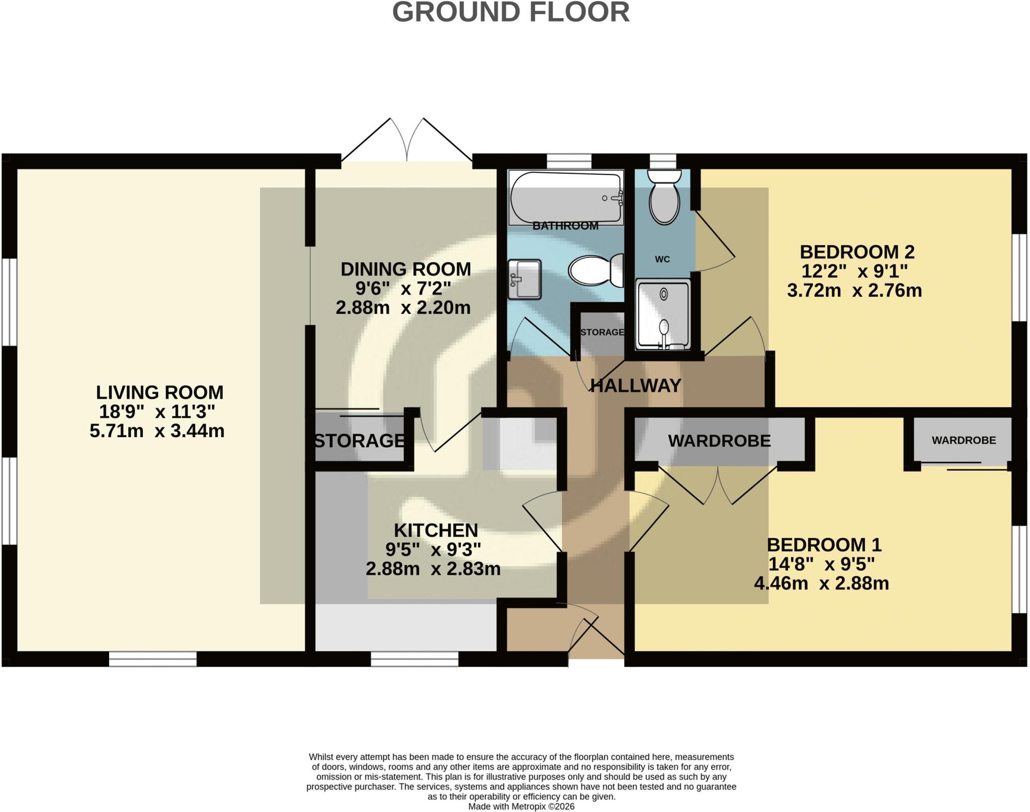 Lilac Avenue, Wilstead, MK45 floorplan