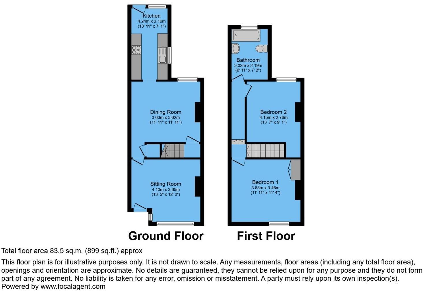 Chesterfield Avenue, New Whittington, Chesterfield, S43 2BX floorplan