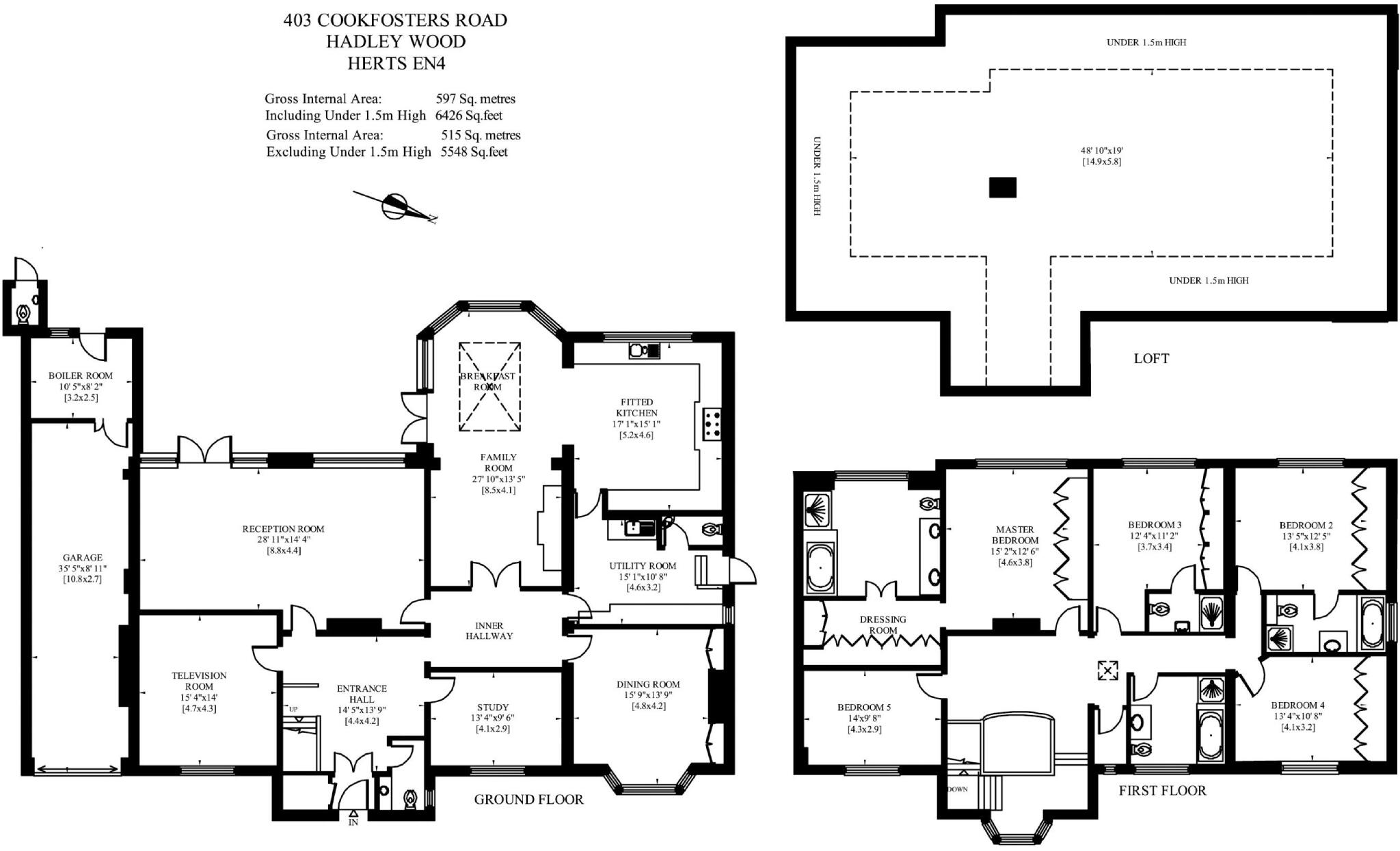 Cockfosters Road, Hadley Wood, Hertfordshire, EN4 floorplan