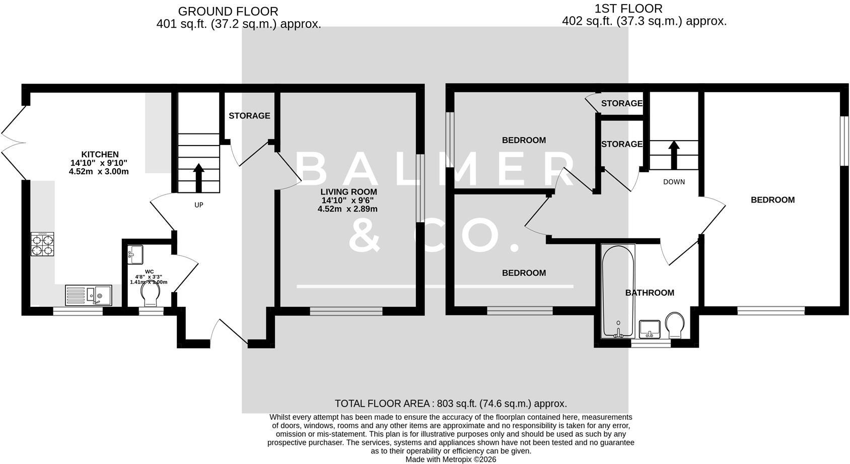 West Bridgewater Street, Leigh, WN7 floorplan