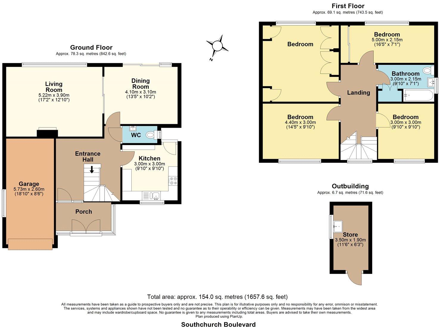 Southchurch Boulevard, Thorpe Bay Borders, Essex, SS2 floorplan
