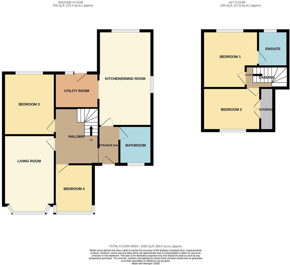 Fairway, Northampton, NN2 floorplan