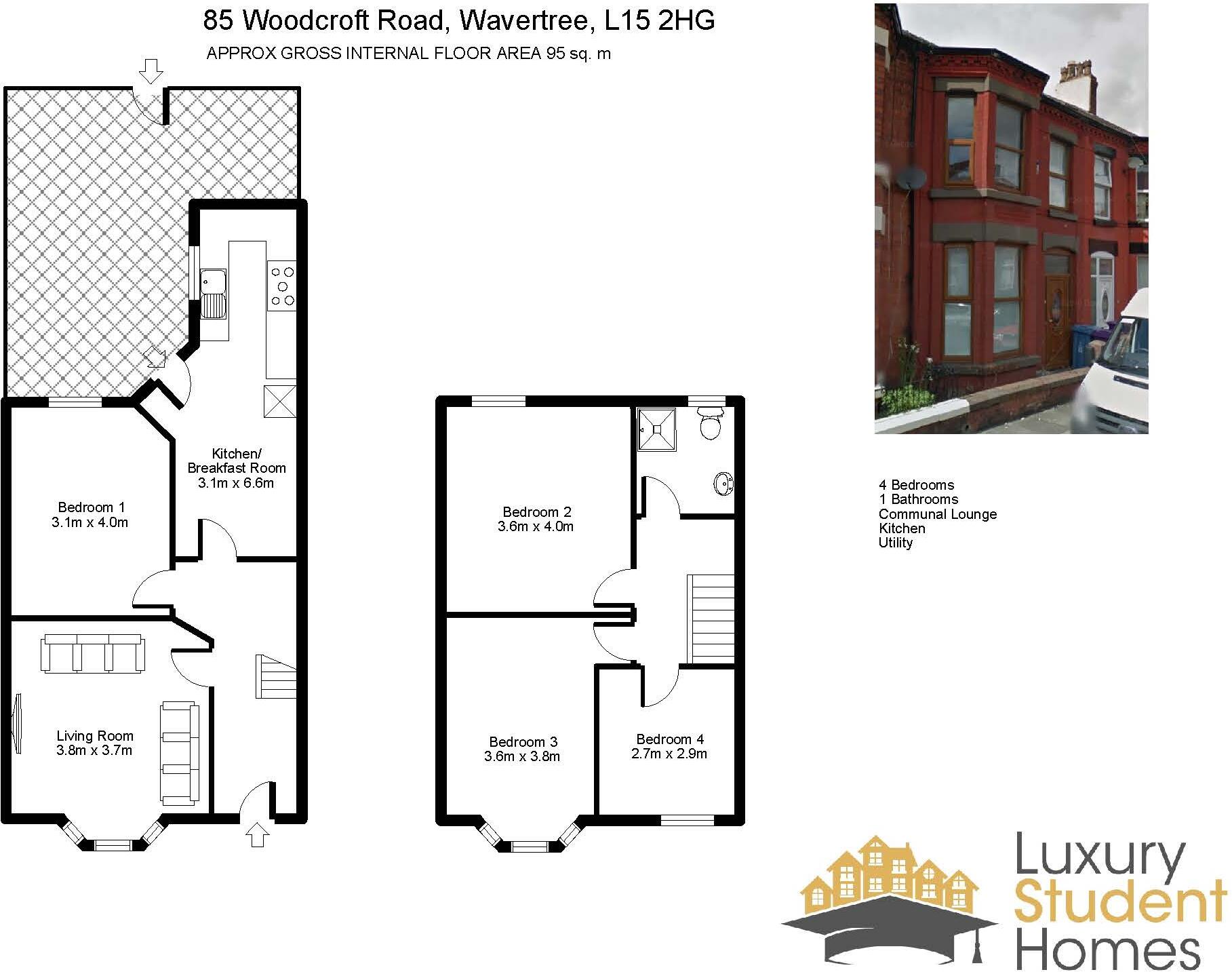 Woodcroft Road, Liverpool floorplan