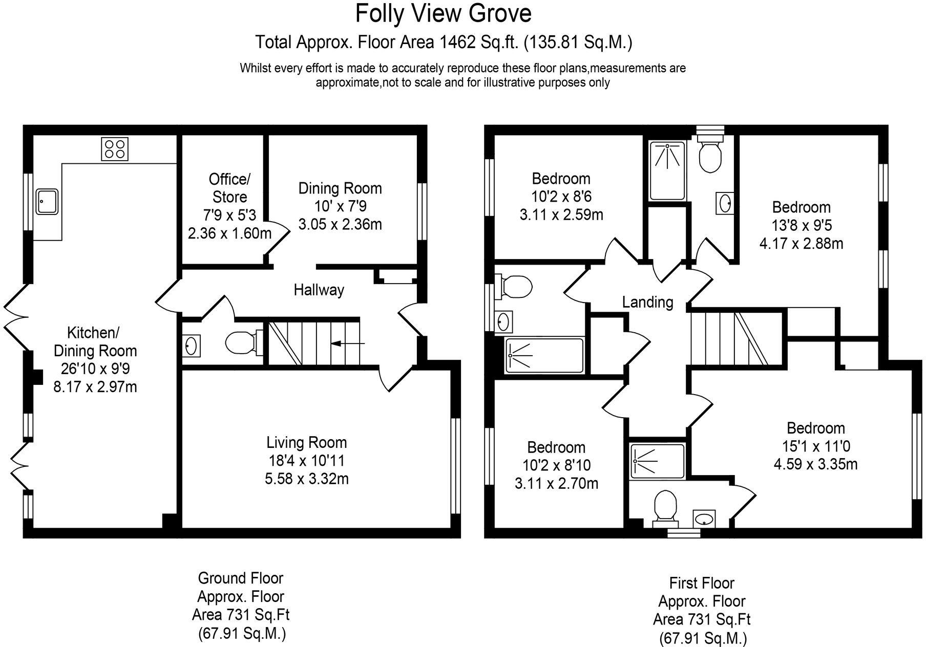 Folly View Grove, Burscough, L40 floorplan