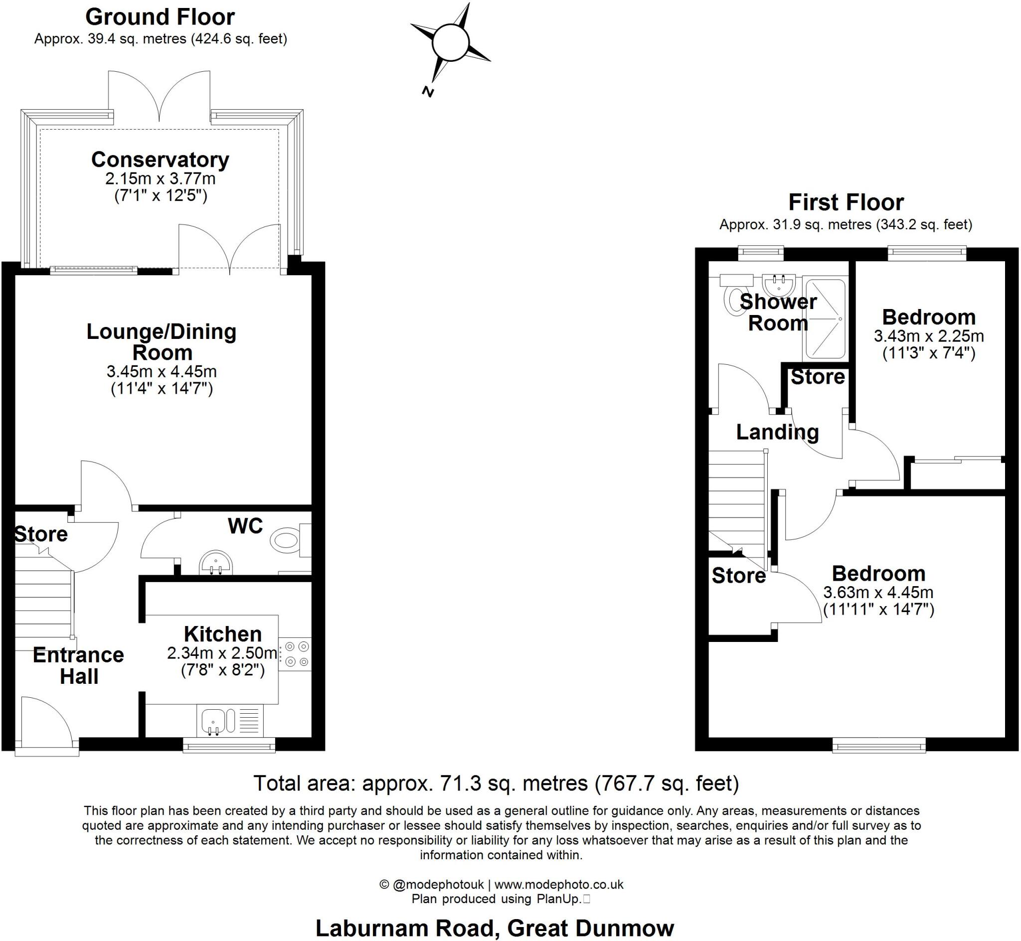 Laburnum Road, Dunmow floorplan