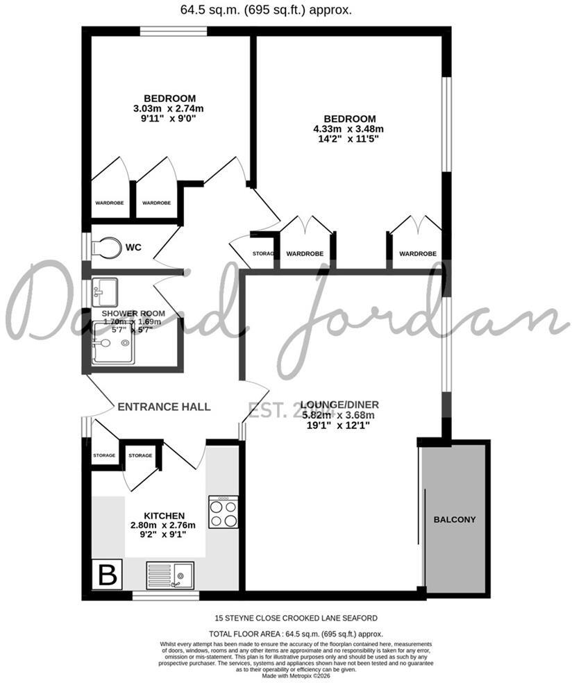 Crooked Lane, Seaford floorplan