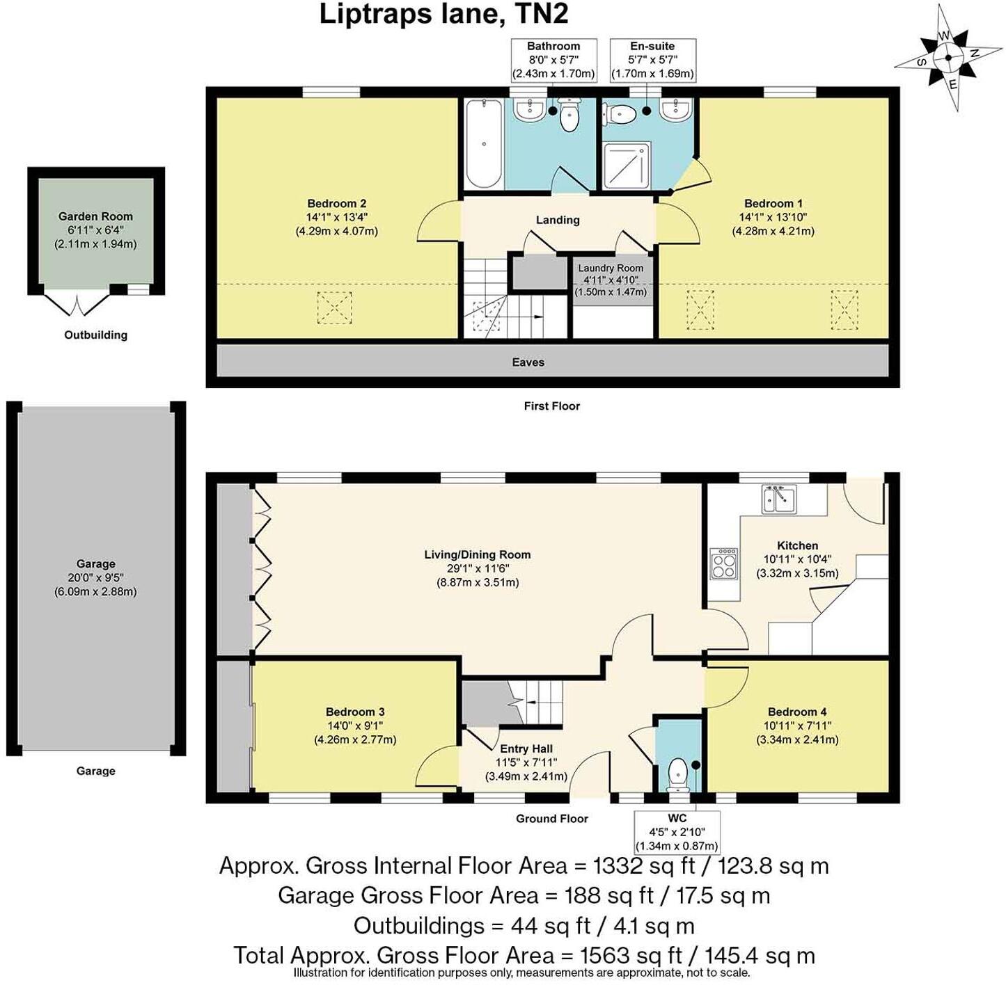 Liptraps Lane, Tunbridge Wells, TN2 floorplan