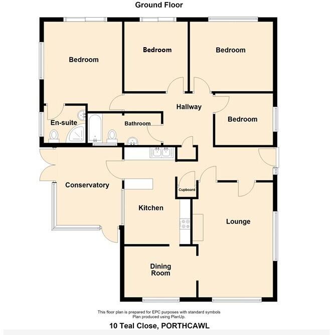 Teal Close. Porthcawl, CF36 3RE floorplan