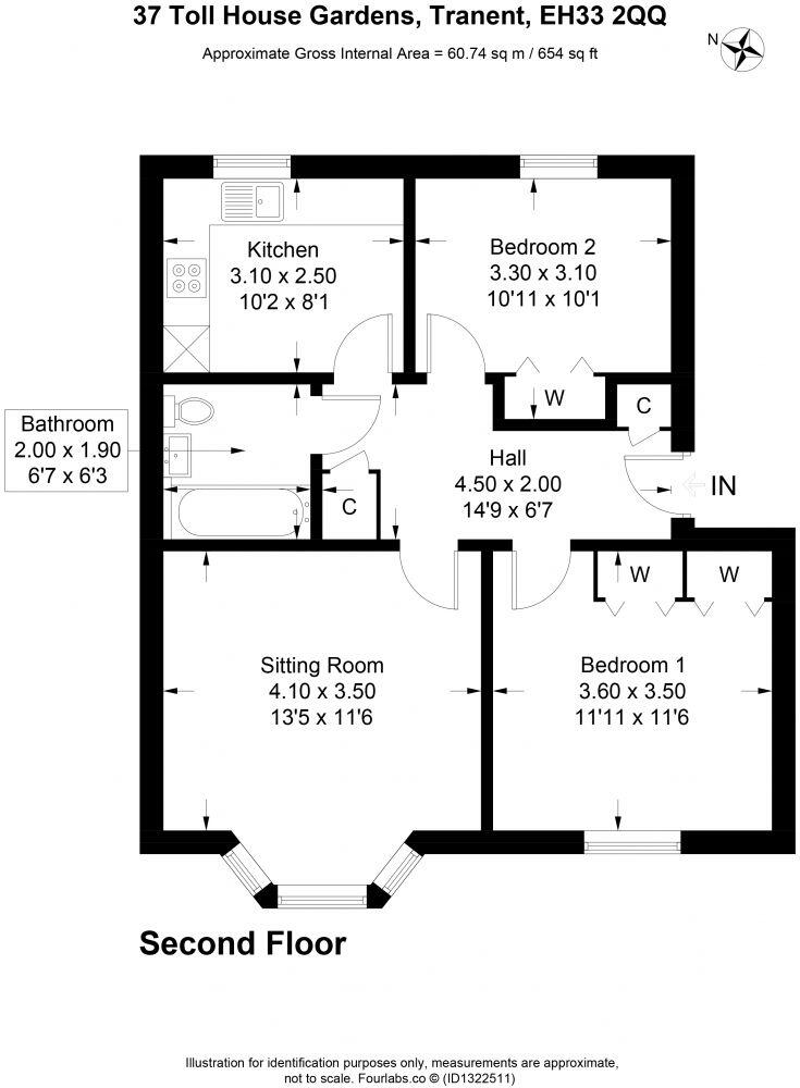 37 Toll House Gardens, TRANENT, EH33 2QQ floorplan