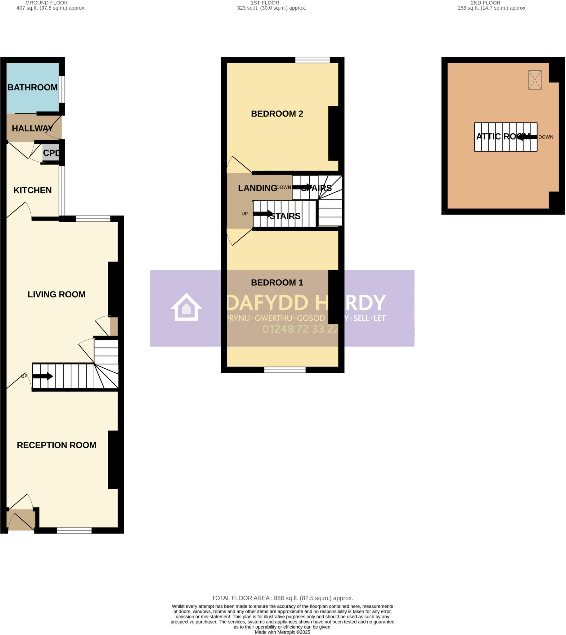 Rose Hill, Old Colwyn, Colwyn Bay, Conwy, LL29 floorplan
