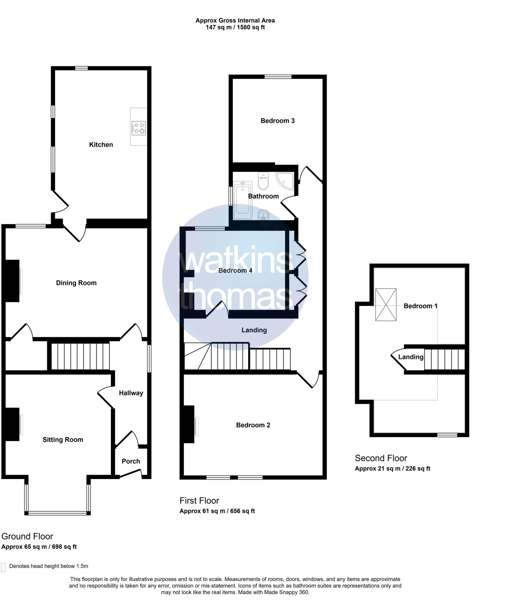 Wye View Villas, Wye Street, Hereford, HR2 floorplan