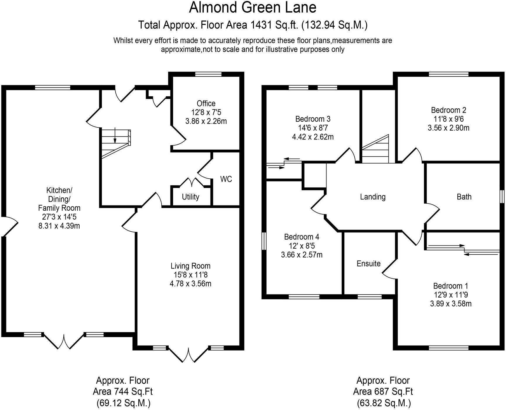 Almond Green Avenue, Standish, WN6 floorplan
