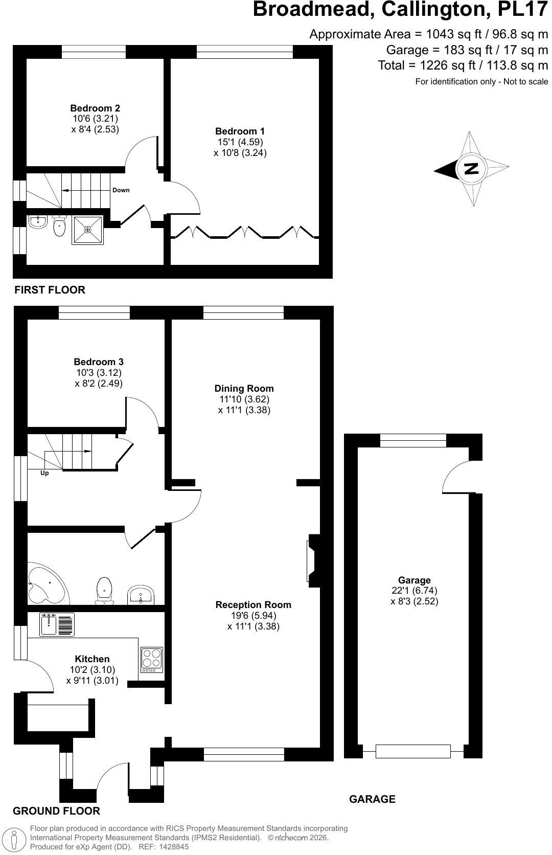 Broadmead, Callington, PL17 floorplan