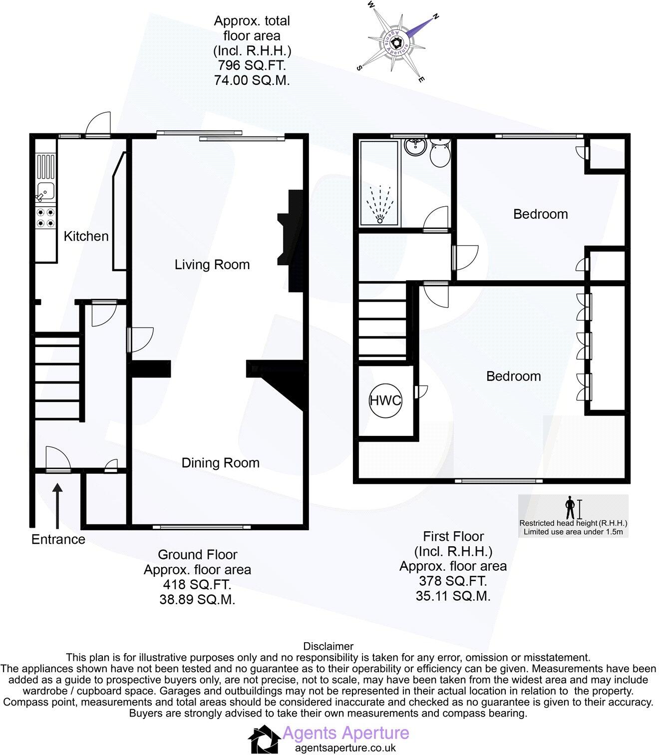 Becontree Avenue, Dagenham, RM8 floorplan