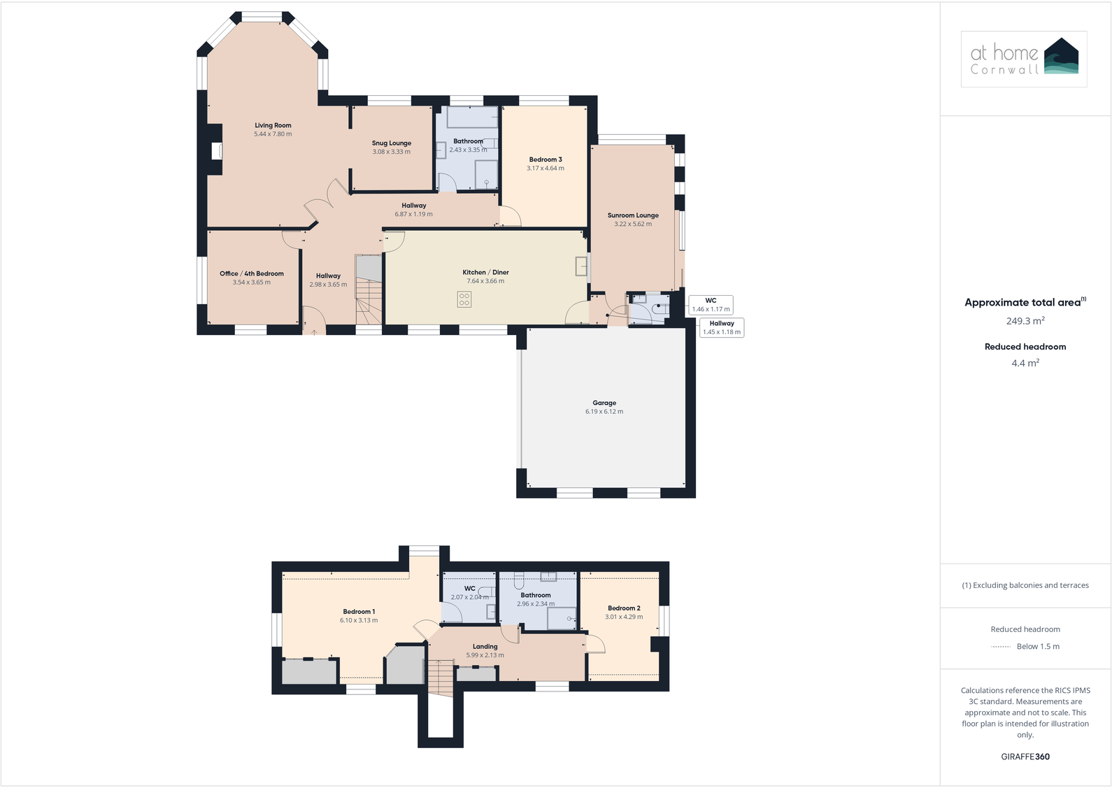 Wheal Rose, Near Porthtowan - Stunning Valley Views floorplan