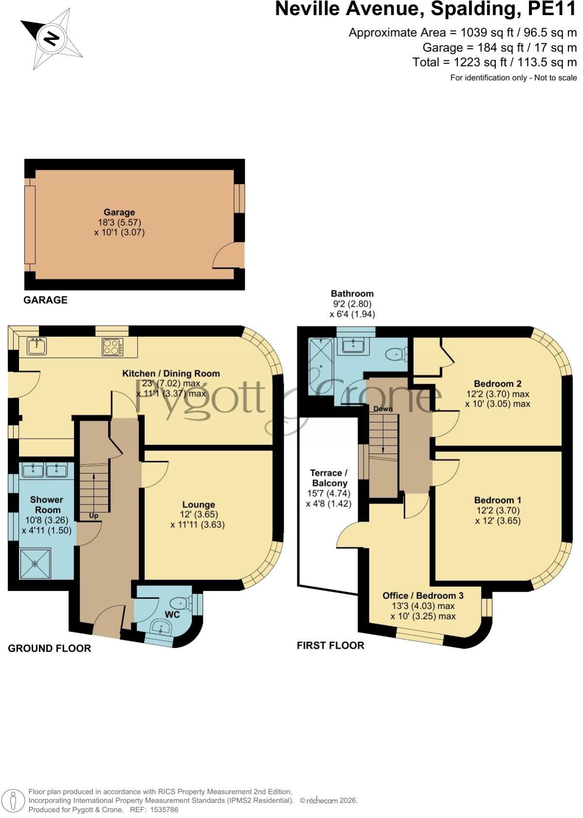 Neville Avenue, Spalding, Lincolnshire, PE11 floorplan