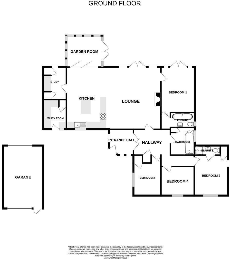 Stunning Contemporary Refurbished Bungalow at Parkhill, Middleton floorplan