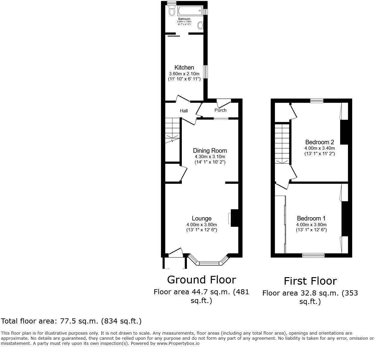 Folly View, Butterknowle, Bishop Auckland, DL13 floorplan