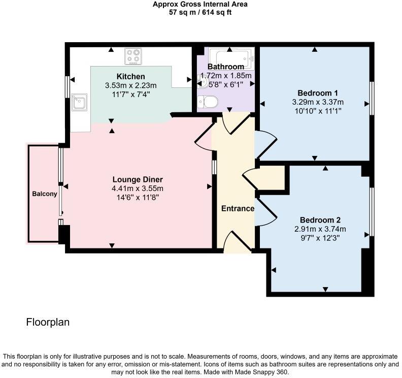 Flat 20 Cwrt Naomi, Pentre Doc Y Gogledd, Llanelli, Dyfed, SA15 2LY floorplan