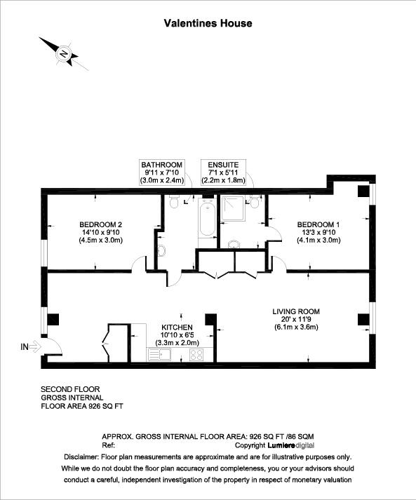 Ilford Hill, Ilford, IG1 floorplan