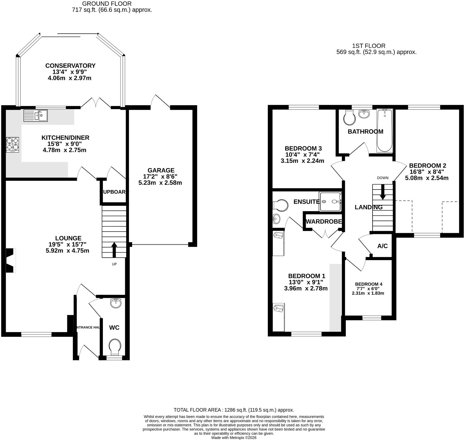 The Farthings, Titchfield Common floorplan